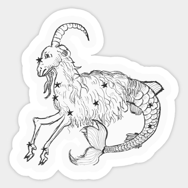 Capricorn Sticker by Carriefamous